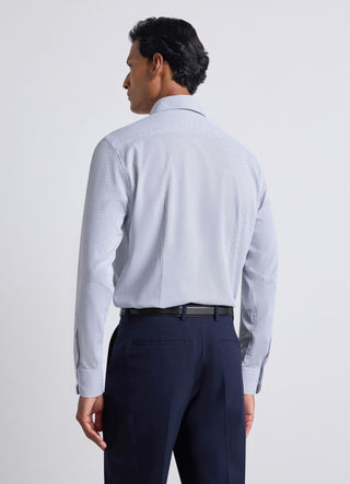 Slim Fit Hemd mit Mikro-Muster