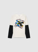 T-Shirt mit Sneaker-Print und Applikationen - 8-9