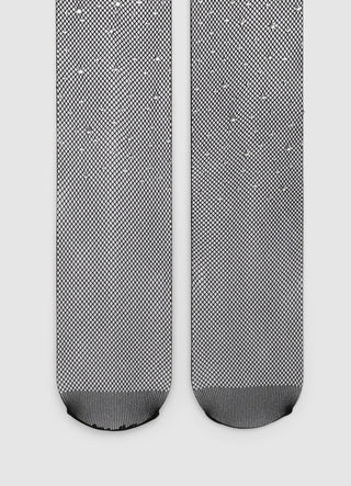 Collant a rete con strass