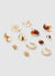 Pack of 6 assorted earrings