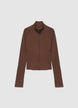Felpa sportiva con zip e collo alto - XS