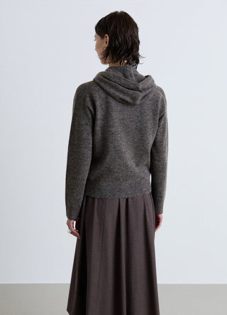 Cardigan zippé avec capuche