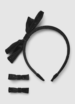 Pack 3 accessori capelli con fiocchi