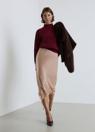 Pullover mit einfarbigem Perkins-Kragen