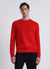 Pullover aus Wollmischung in Uni-Farbe