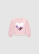 Sweatshirt mit Pailletten-Herzapplikation - 4-5