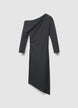 Vestito monospalla con arriccio - XS