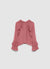 Bluse mit Volants und bezogenen Knöpfen