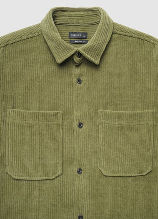 Chemise côtelée avec poches poitrine