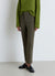 Solid colour flare trousers