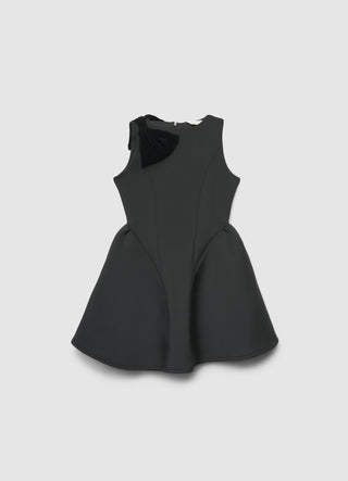 Vestito svasato con fiocco