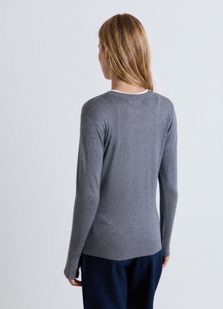 Plain crew neck sweater
