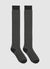Solid-colour long knitted socks