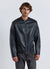 Slim Bikerjacke mit Lederoptik und Reißverschluss