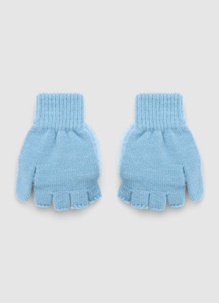 Guanti in maglia con patch Stitch