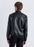Bomber con zip e bordi a costine
