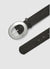 Plain-coloured belt with oval buckle