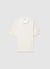 Solid colour jacquard polo T-shirt