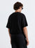 T-shirt relaxed goffrata a tinta unita