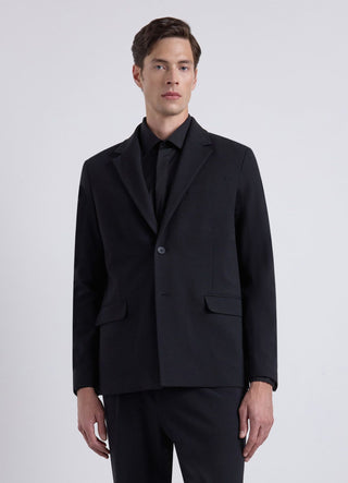 Einreihige Oversize-Jacke in Uni-Farbe