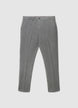 Elegante Straight-Leg-Hose mit Mikro-Musterung - 40 EU