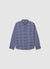 Camicia a quadri con taschino e colletto classico