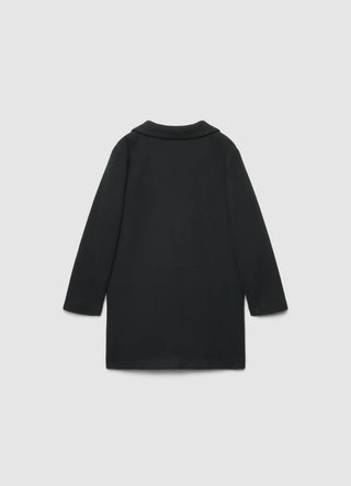 Manteau croisé à simple boutonnage avec revers
