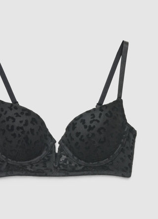 Reggiseno bustier floccato