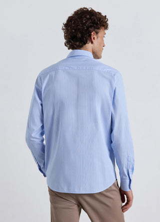 Camicia a righe con colletto classico