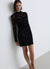 Vestito mini in pizzo a collo alto