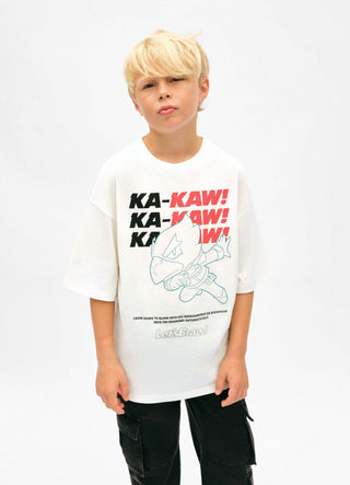 Oversized T-shirt with Brawl print