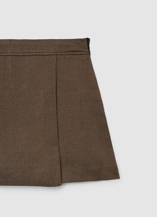 Gonna-pantalone mini a spigata