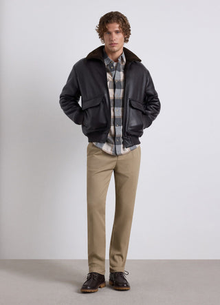 Chino trousers with waist buttons