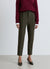 Pantaloni con pinces e vita elasticizzata