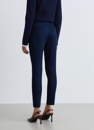 Plain tailored long trousers