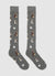 Long socks with dog print