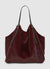 Shopper con effetto pelo e pochette interna
