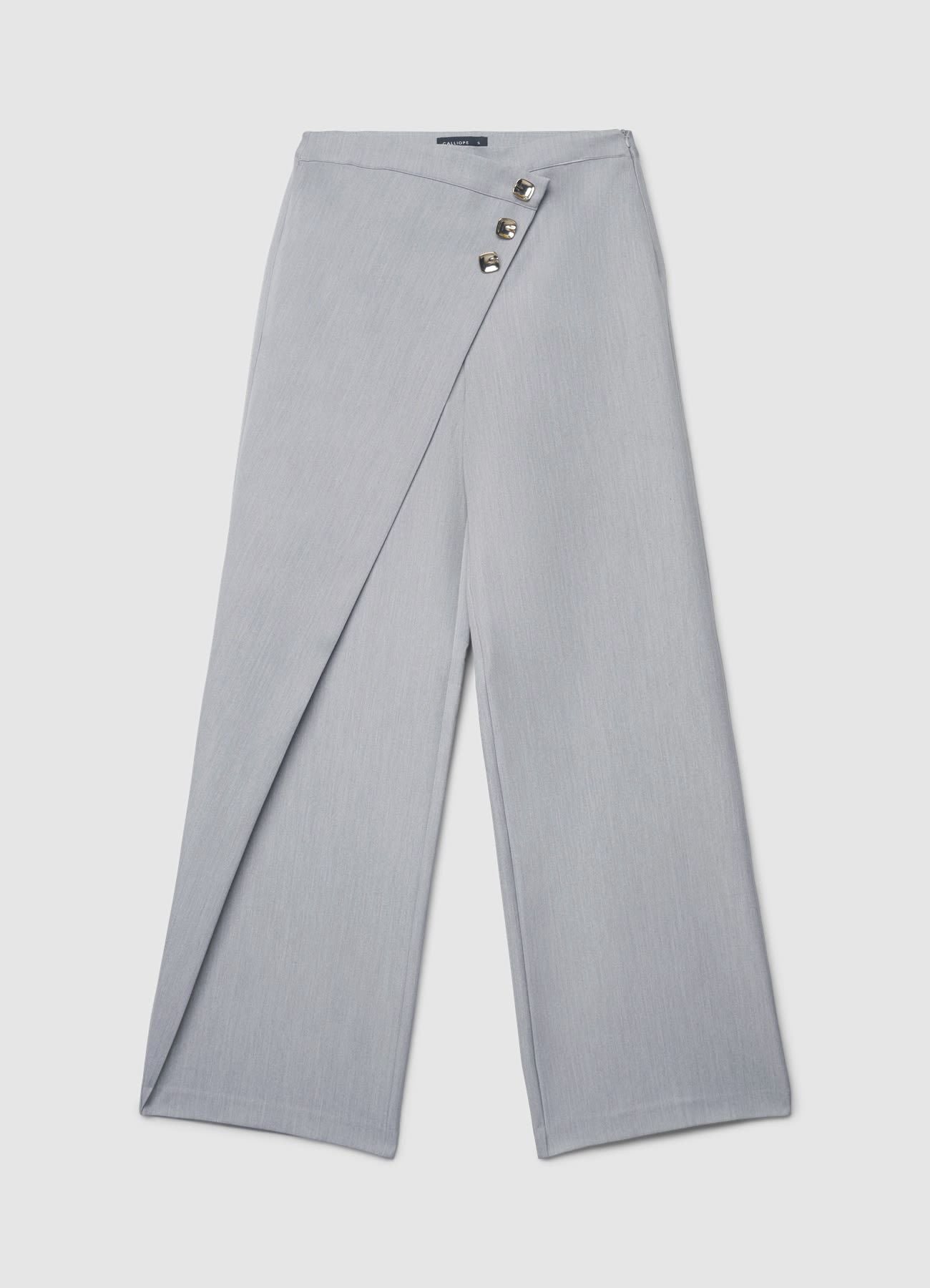 パンツ ORIMI WRAP SHORT SLACKS GRAY Wrap trousers SAB0078785001S3542 – Calliope