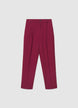 Trousers with pleats and elasticated waistband - XS