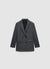 Solid-colour double-breasted jacket