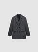 Solid-colour double-breasted jacket - XXL