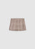 Gonna-pantalone plissé pied de poule con cintura