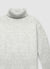 Maglia dolcevita scatolare a costa inglese