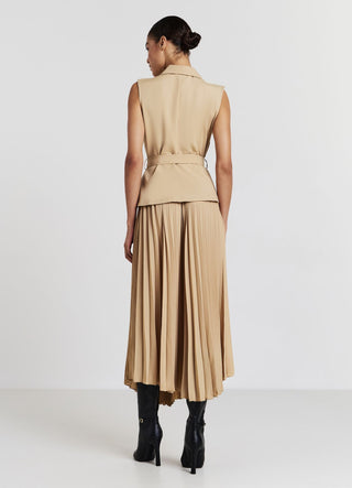 Vest dress with pleated skirt  Calliope