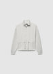 Sweat-shirt zippé avec cordon de serrage à la base - XXL