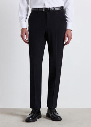 Pantalone straight a tinta unita