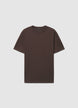 Uni-Farbenes Rundhals-T-Shirt - S