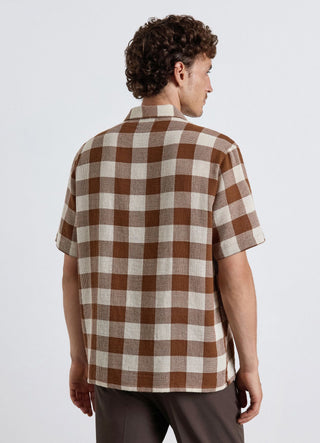 Camicia manica corta a quadri