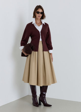 Cardigan with hooks