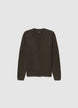 Cardigan effetto peloso con bottoni - M